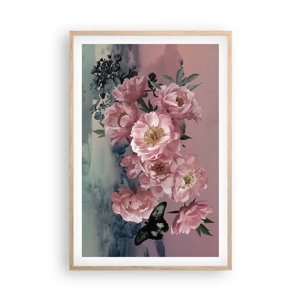 Poster in einem Rahmen aus heller Eiche - Der Höhepunkt der Romantik - 61x91 cm