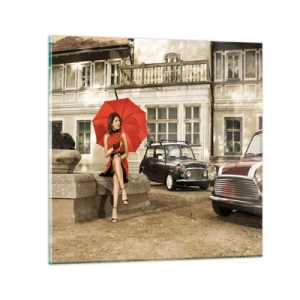 Glasbild - Bild auf glas - Eine sentimentale Minireise - 30x30 cm