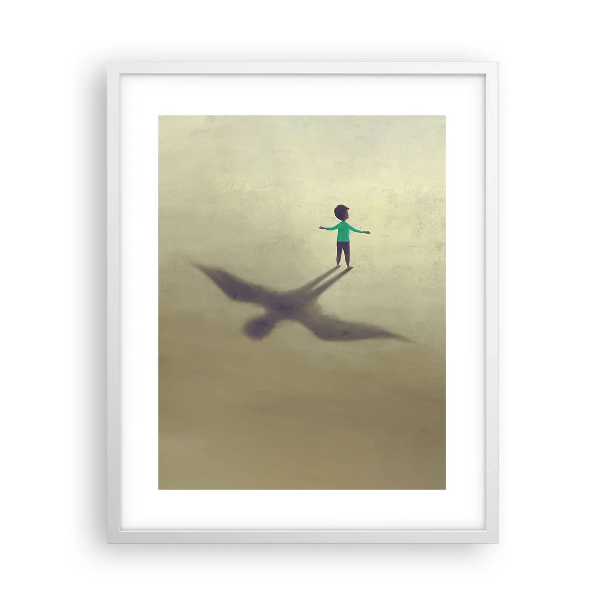 Poster in einem weißen Rahmen - Der Held der Zukunft - 40x50 cm