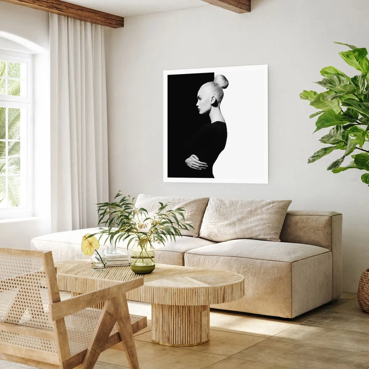 Poster - Einfach eine Frau - 60x60 cm