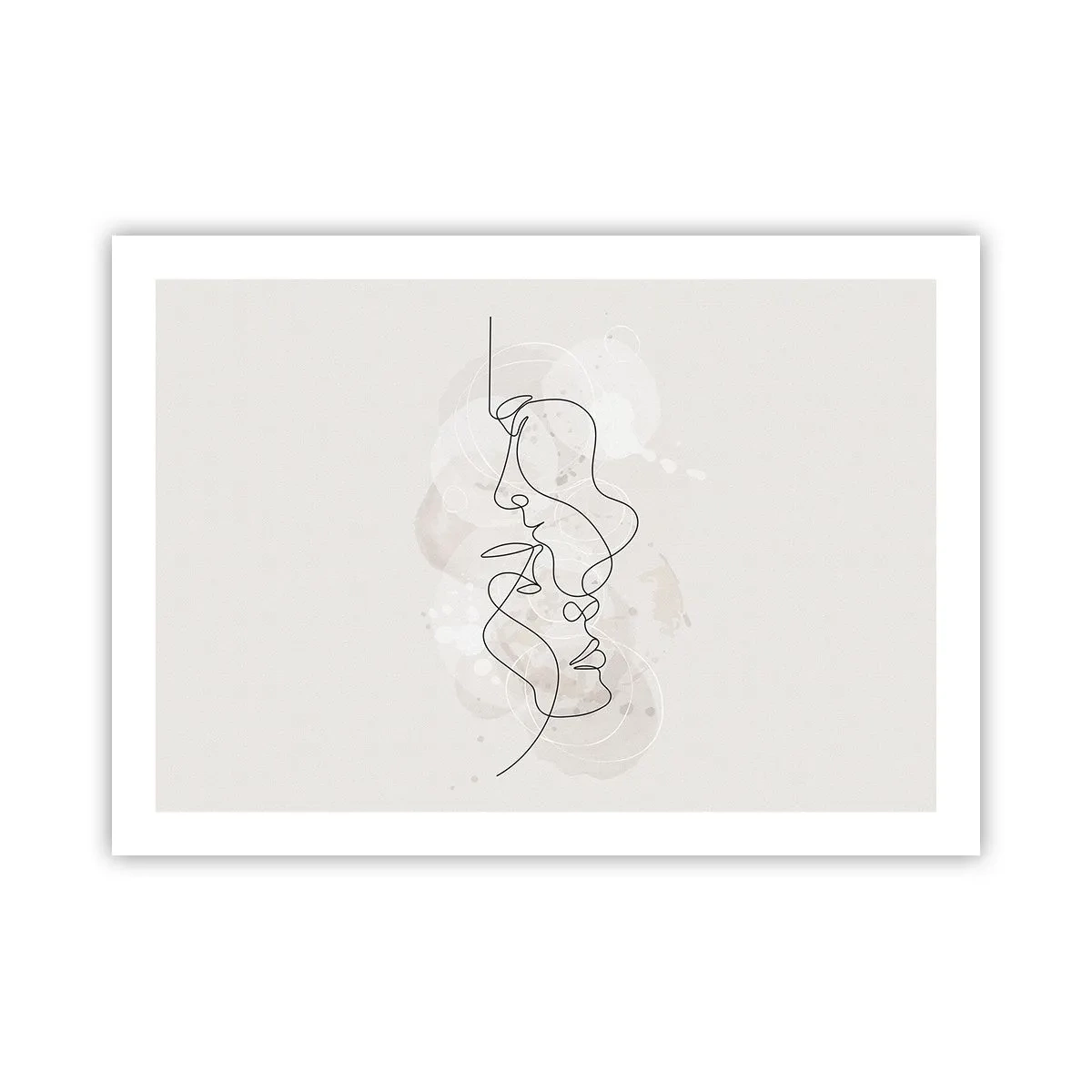 Poster - Verstrickt in eine Umarmung - 70x50 cm