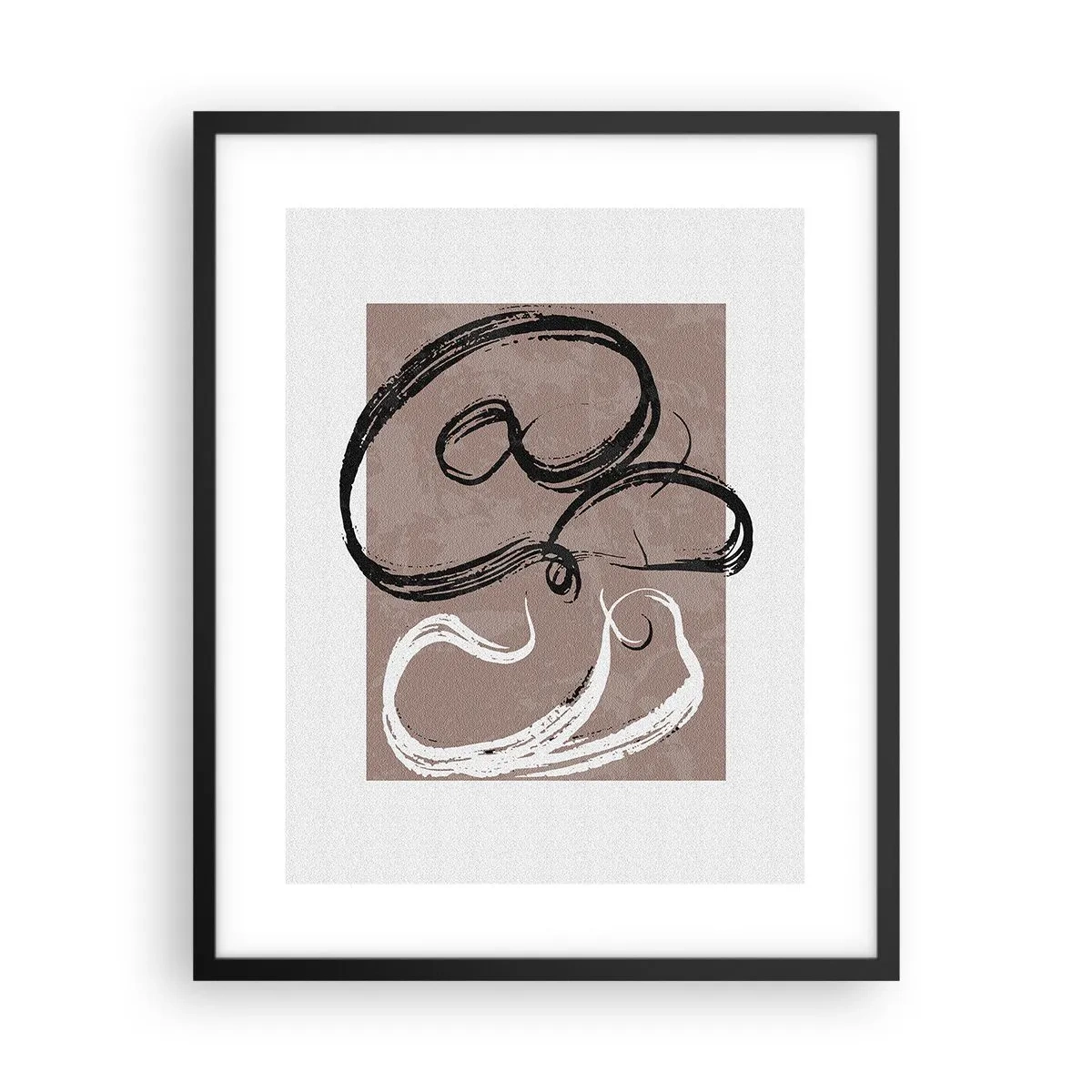 Poster in einem schwarzem Rahmen - Komposition – die Suche nach Fülle - 40x50 cm