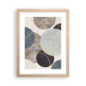 Poster in einem Rahmen aus heller Eiche - Rad für Rad - 30x40 cm