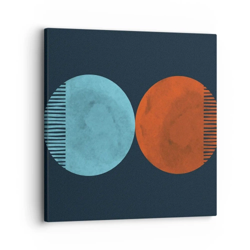 Bild auf Leinwand - Leinwandbild - Nur Geometrie? - 30x30 cm