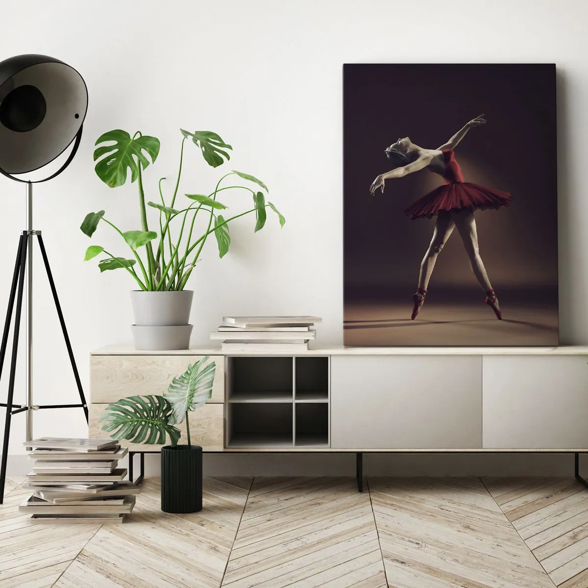 Bild auf Leinwand - Leinwandbild - Eine Primaballerina - 65x120 cm