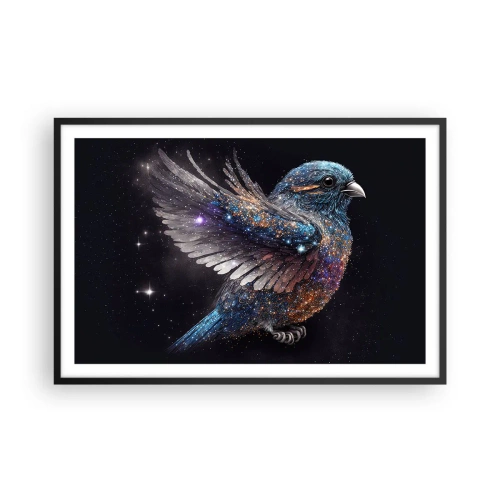 Poster in einem schwarzem Rahmen - Diamantsperling - 91x61 cm