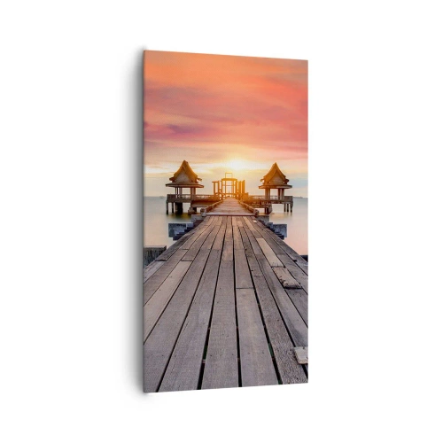 Bild auf Leinwand - Leinwandbild - Westen im Osten - 65x120 cm