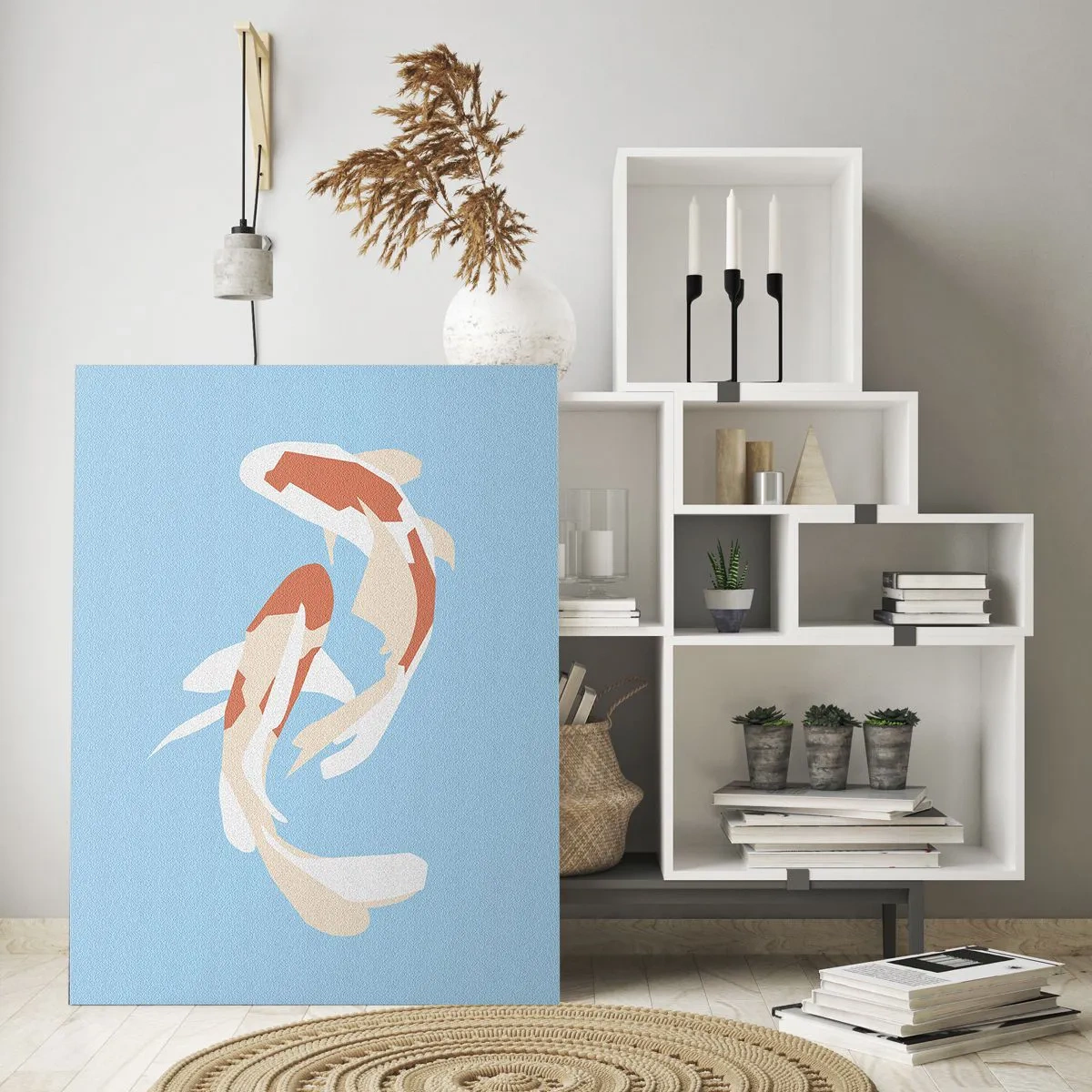 Glasbild - Bild auf glas - Spontanes Synchronschwimmen - 70x100 cm