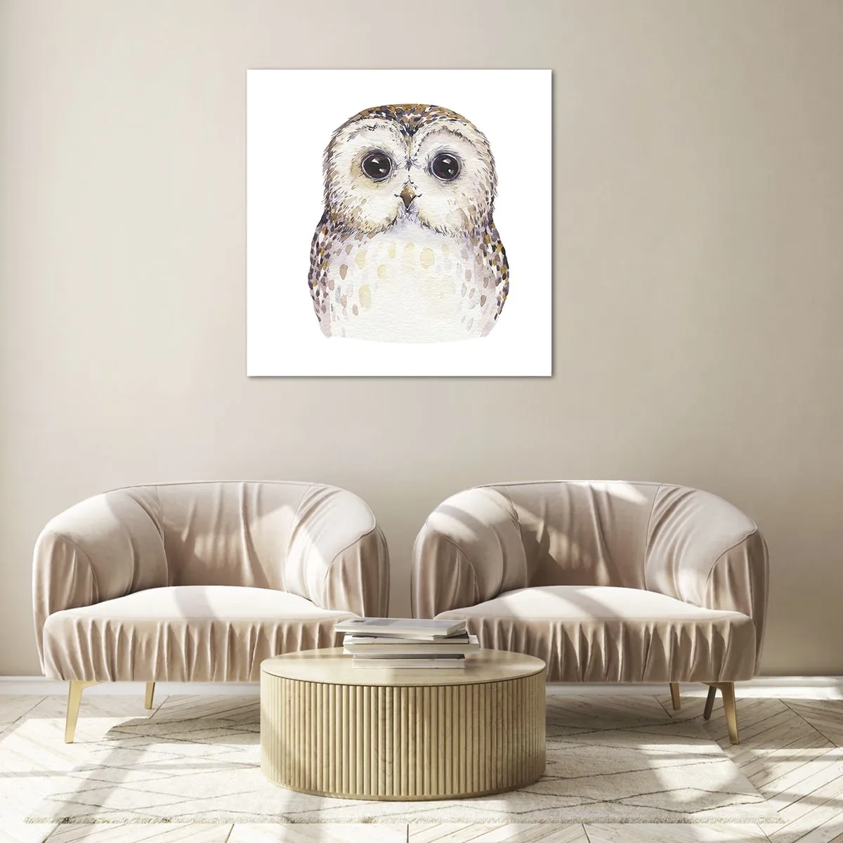 Glasbild - Bild auf glas - Schau mir in die Augen - 70x70 cm