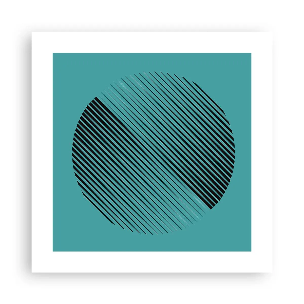 Poster - Kreis – eine geometrische Variante - 40x40 cm