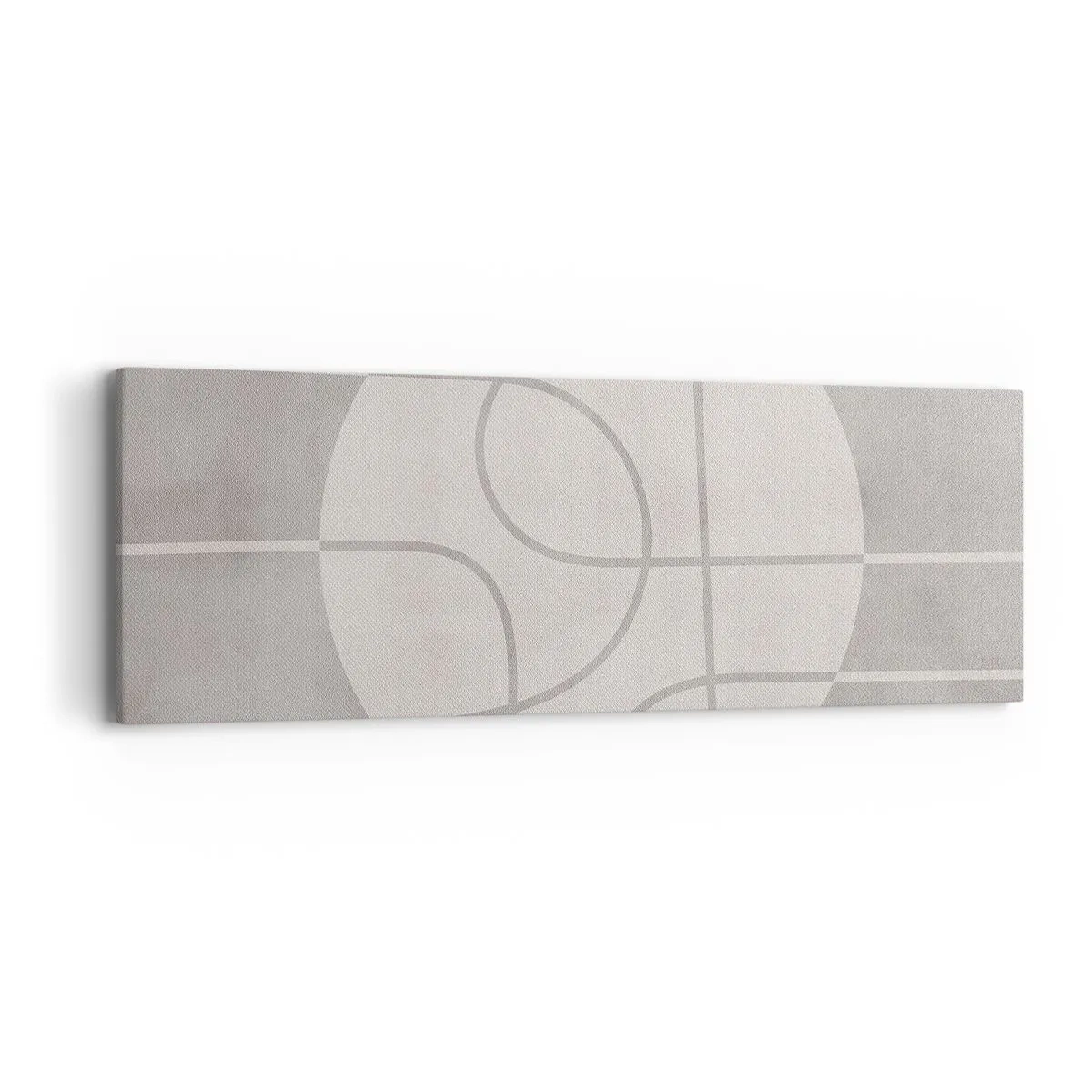 Bild auf Leinwand - Leinwandbild - Kreisförmig und geradeaus - 90x30 cm