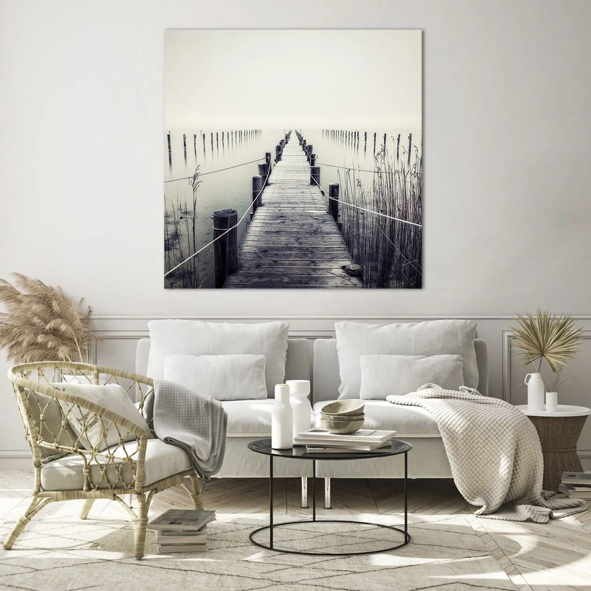 Glasbild - Bild auf glas - Tauchen Sie in Ruhe ein - 60x60 cm