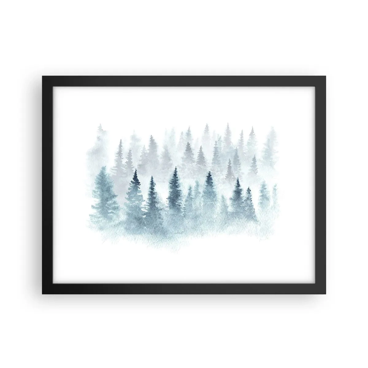 Poster in einem schwarzem Rahmen - In Nebel gehüllt - 40x30 cm