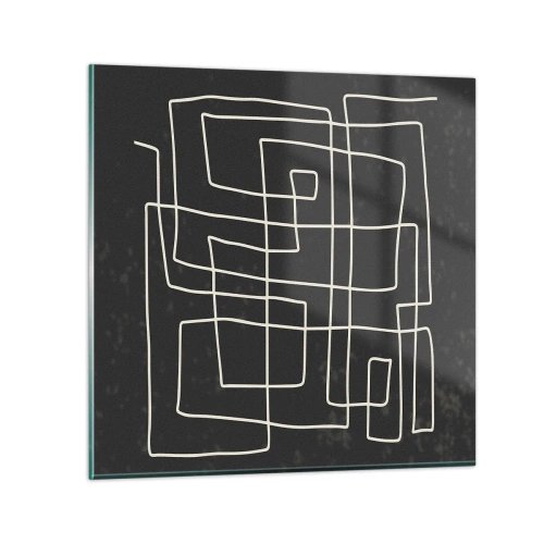 Glasbild - Bild auf glas - Nicht so einfach - 70x70 cm