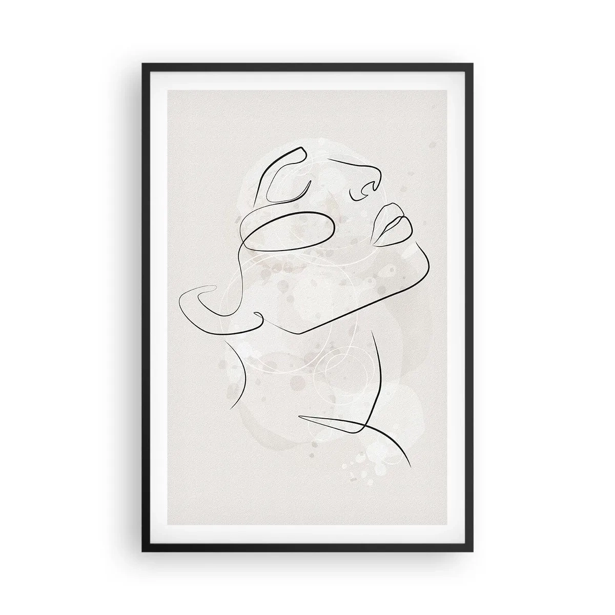Poster in einem schwarzem Rahmen - Die Umrisse eines Traums - 61x91 cm
