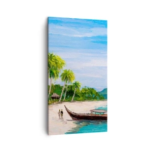 Bild auf Leinwand - Leinwandbild - Exotischer Traum - 45x80 cm