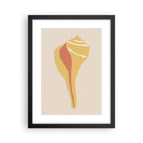 Poster in einem schwarzem Rahmen - Organische Abstraktion – Wachstum - 30x40 cm