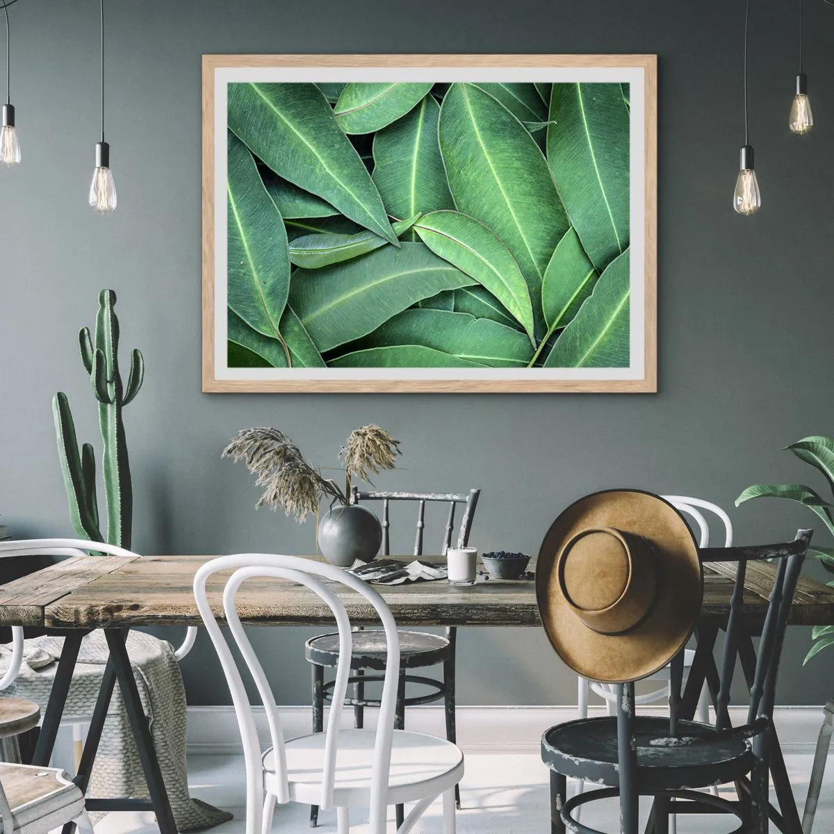 Poster in einem Rahmen aus heller Eiche - Saftig und frisch - 40x30 cm