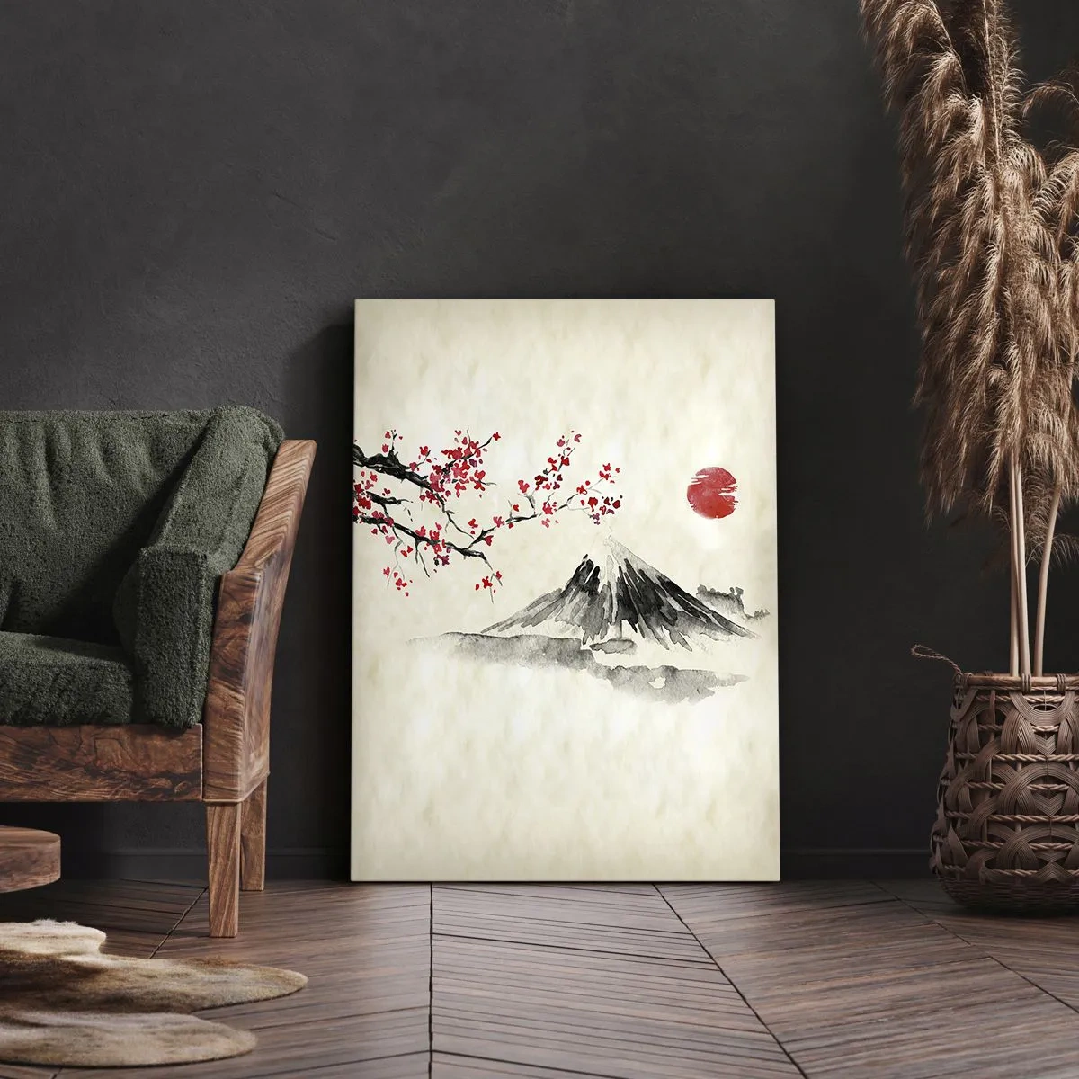 Bild auf Leinwand - Leinwandbild - Liebe Japan - 65x120 cm