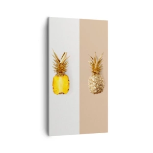 Bild auf Leinwand - Leinwandbild - Ananas für uns - 45x80 cm