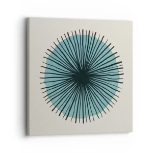 Bild auf Leinwand - Leinwandbild - Strahlend im Blau - 30x30 cm