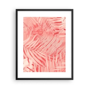 Poster in einem schwarzem Rahmen - Rosa Konzept - 40x50 cm