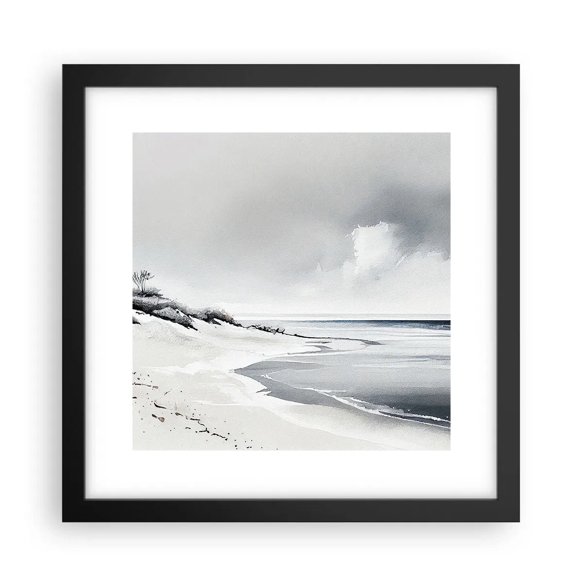 Poster in einem schwarzem Rahmen - Für immer zusammen - 30x30 cm