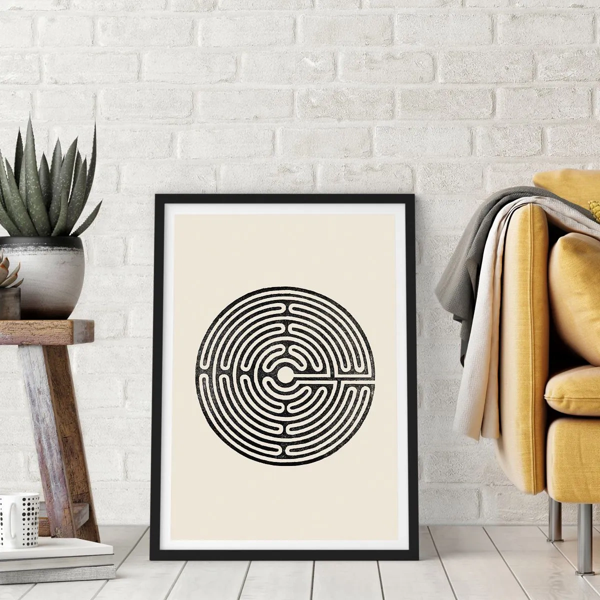 Poster in einem schwarzem Rahmen - Geheimnisvolle Ordnung - 70x100 cm