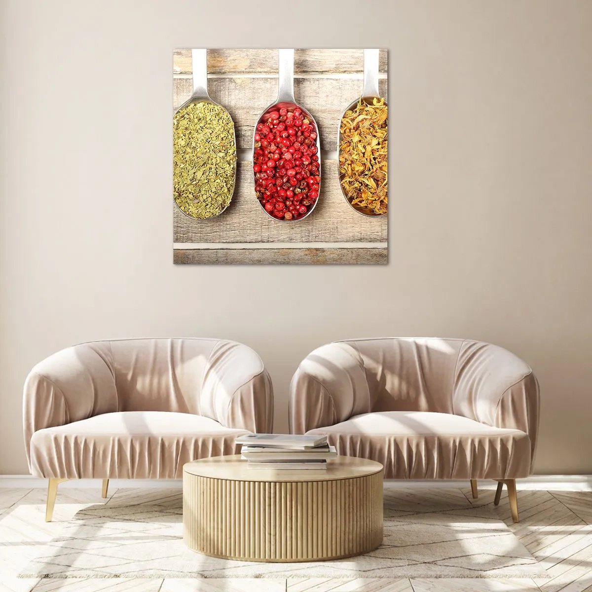 Glasbild - Bild auf glas - Küchenzauber - 50x50 cm