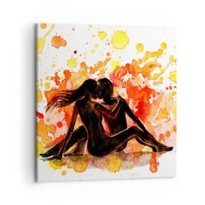 Bild auf Leinwand - Leinwandbild - Und es war Licht - 50x50 cm