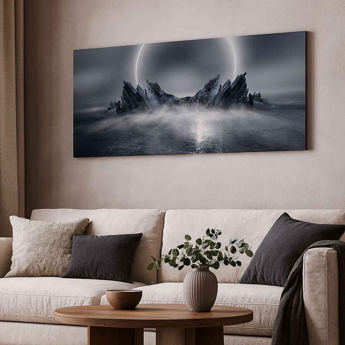 Bild auf Leinwand - Leinwandbild - Ende der Geschichte - 100x40 cm