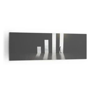 Bild auf Leinwand - Leinwandbild - Symbolisches Wachstum in Form von lichtdurchfluteten Passagen - 160x50cm - Erfolg – 
