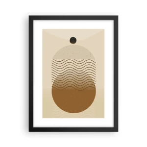 Poster in einem schwarzem Rahmen - Zur Entstehung geometrischer Figuren - 30x40 cm