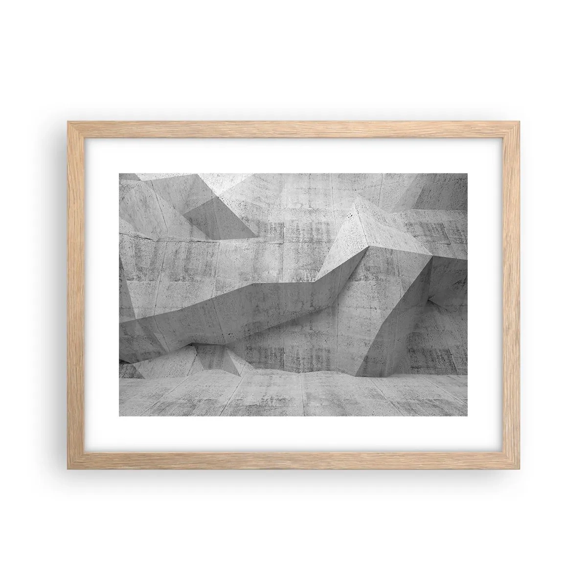 Poster in einem Rahmen aus heller Eiche - Eine echte Herausforderung - 40x30 cm