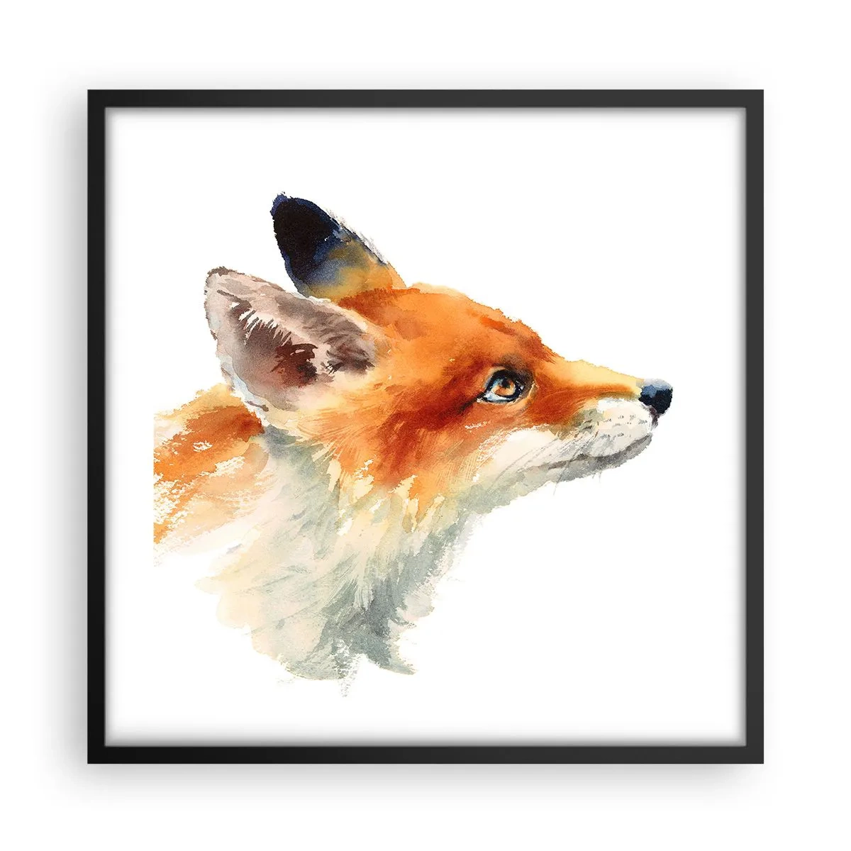 Poster in einem schwarzem Rahmen - Man kann nie vorsichtig genug sein - 50x50 cm