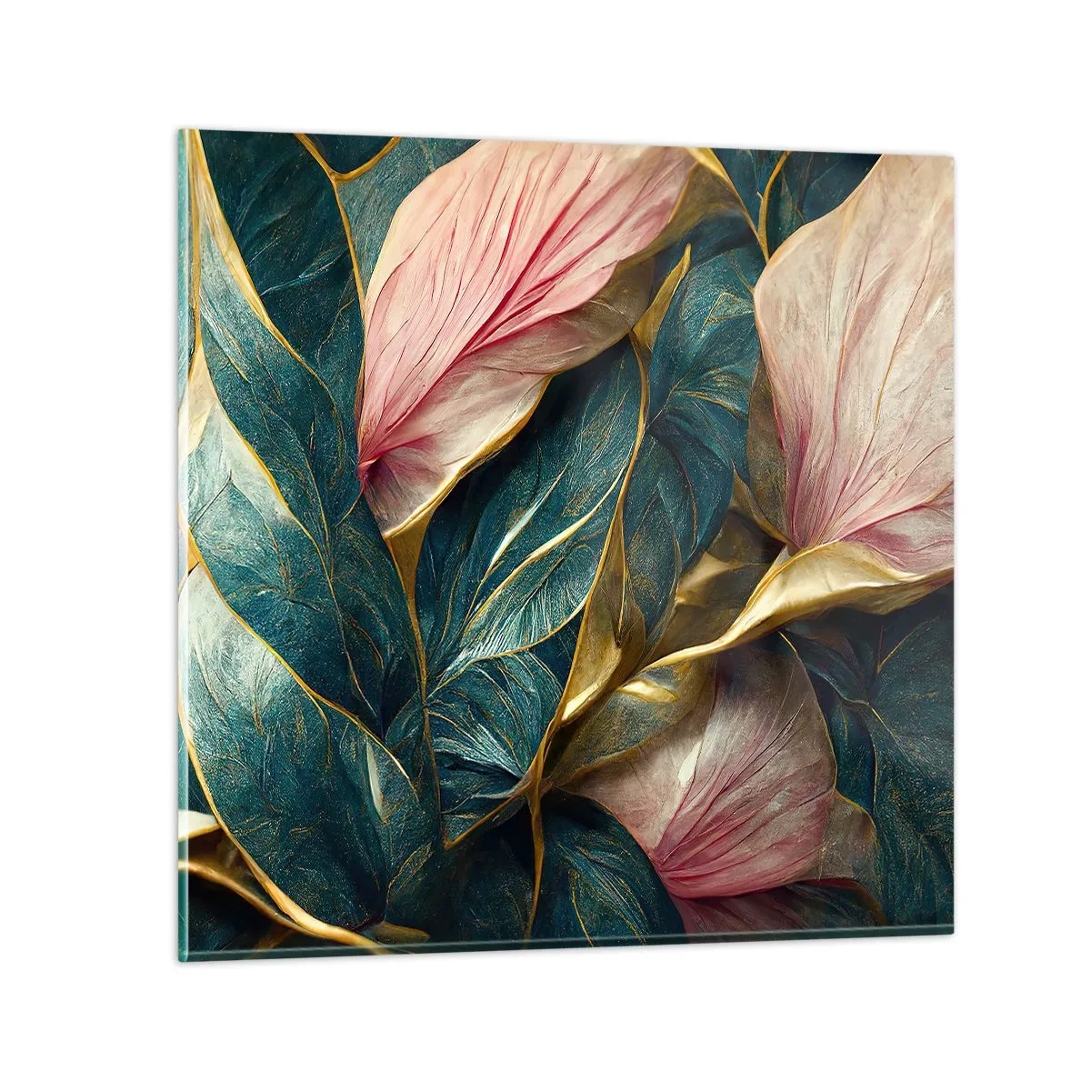 Glasbild - Bild auf glas - Natürliche Eleganz und Stil - 60x60 cm