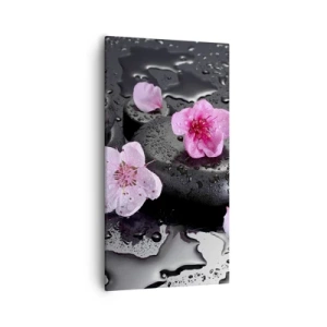 Bild auf Leinwand - Leinwandbild - Und der Stein fällt vom Herzen - 55x100 cm