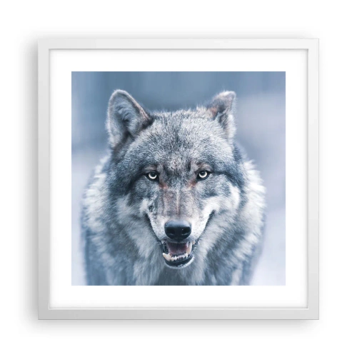 Poster in einem weißen Rahmen - Werden Sie die Herausforderung annehmen? - 40x40 cm