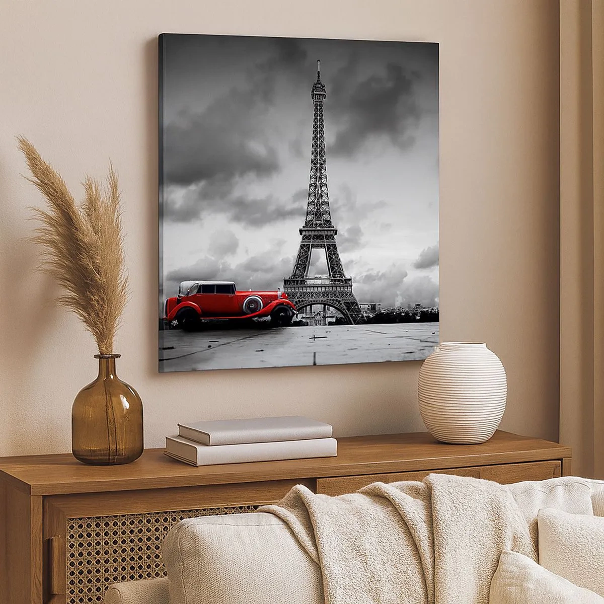 Bild auf Leinwand - Leinwandbild - Vor nicht allzu langer Zeit in Paris - 30x30 cm