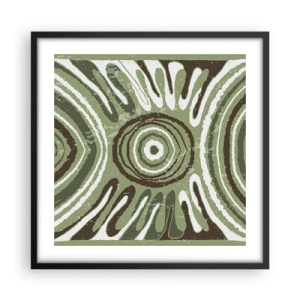 Poster in einem schwarzem Rahmen - Explosion von Emotionen - 50x50 cm