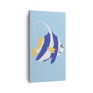 Bild auf Leinwand - Leinwandbild - Vermisse tropische Gewässer - 45x80 cm