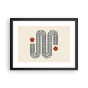 Poster in einem schwarzem Rahmen - Vom Anfang bis zum Ende - 40x30 cm