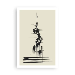 Poster - Hastige Abstraktion - 61x91 cm