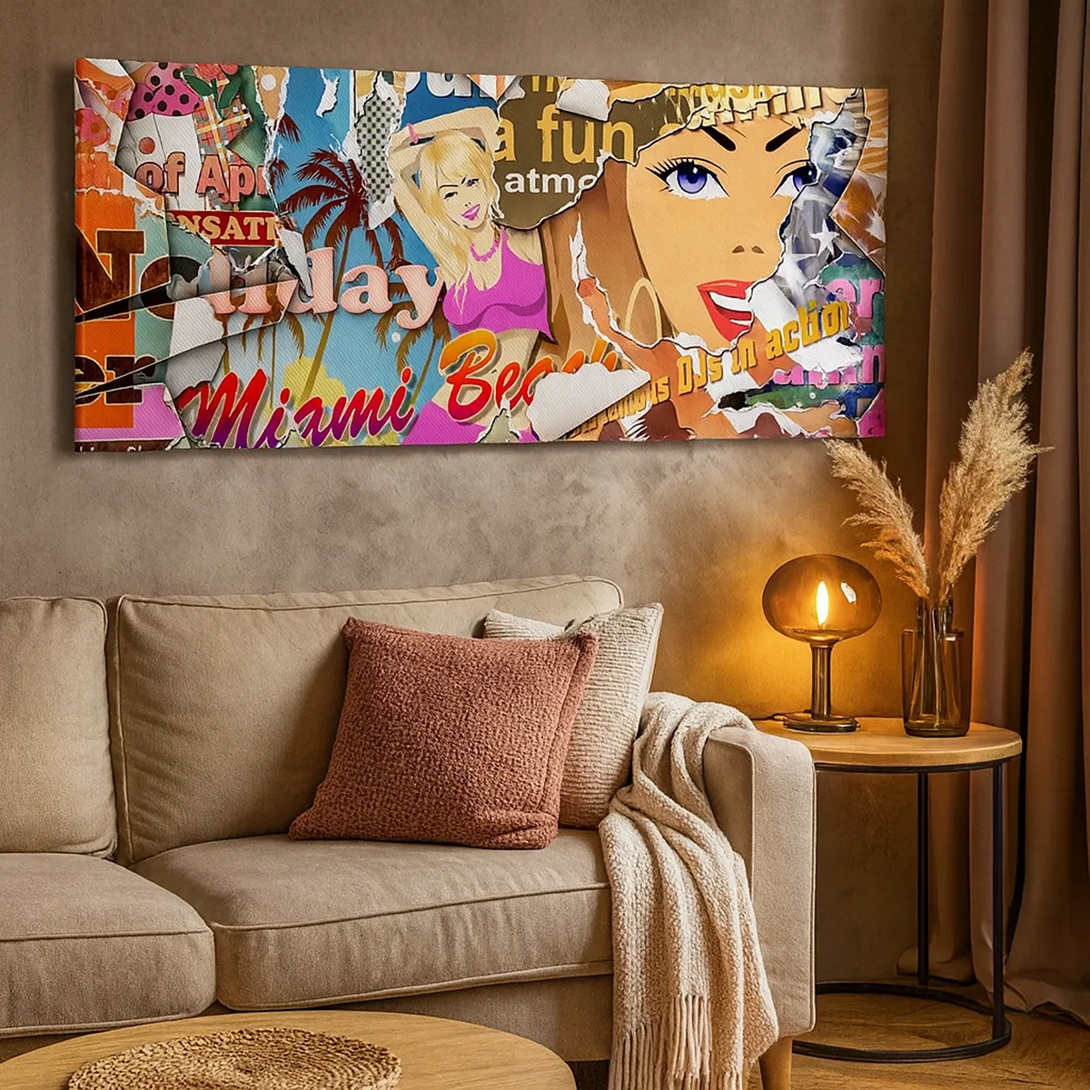 Bild auf Leinwand - Leinwandbild - Sommer Rückblicke - 30x30 cm