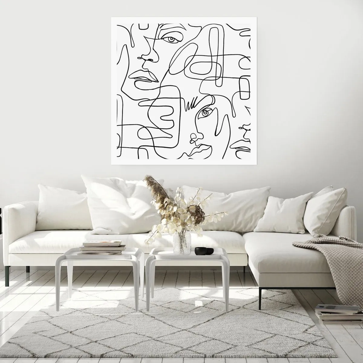 Poster - In verworrenen Gefühlen - 60x60 cm