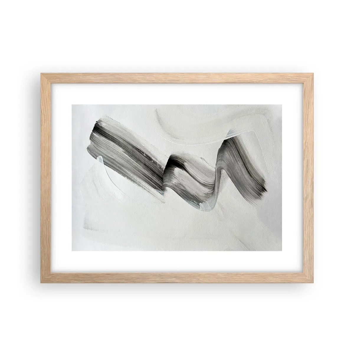 Poster in einem Rahmen aus heller Eiche - Lässig zum Spaß - 40x30 cm