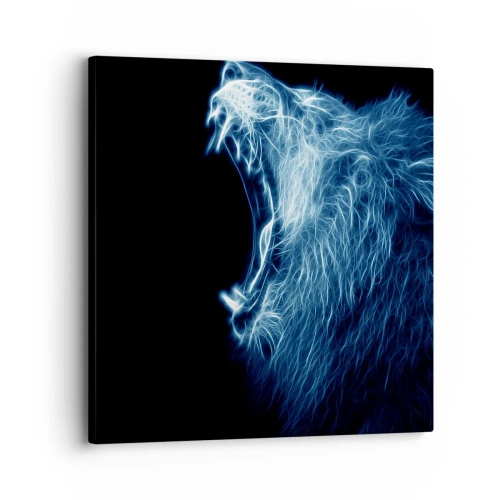 Bild auf Leinwand - Leinwandbild - Der feurige Zorn des Königs - 30x30 cm