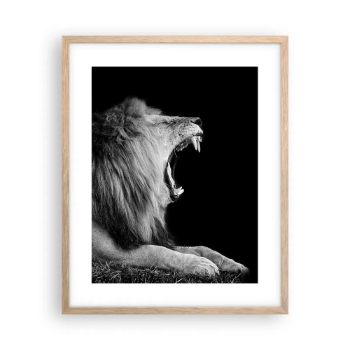 Poster in einem Rahmen aus heller Eiche - Ohne Zweifel - 40x50 cm