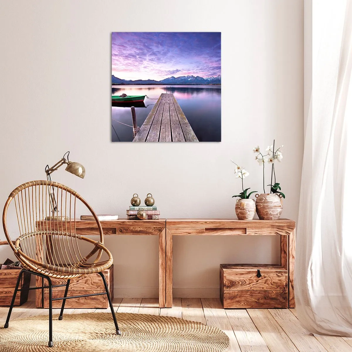 Bild auf Leinwand - Leinwandbild - Freundliche Stille - 30x30 cm