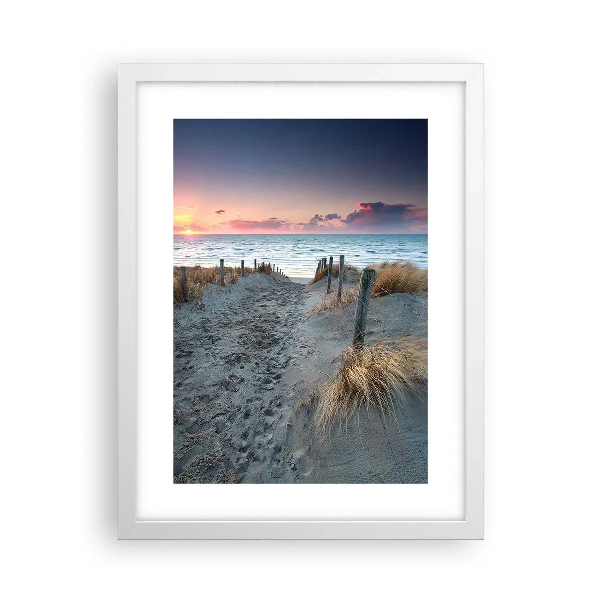 Poster in einem weißen Rahmen - Du hast einen Regenbogen aus strahlendem Licht verschüttet ... - 30x40 cm